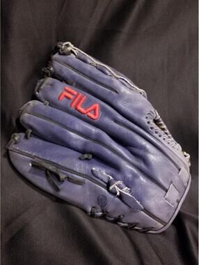 RARE FILA Leather P120 12” Patina Blue Fade Baseball Softball Glove Left Hand